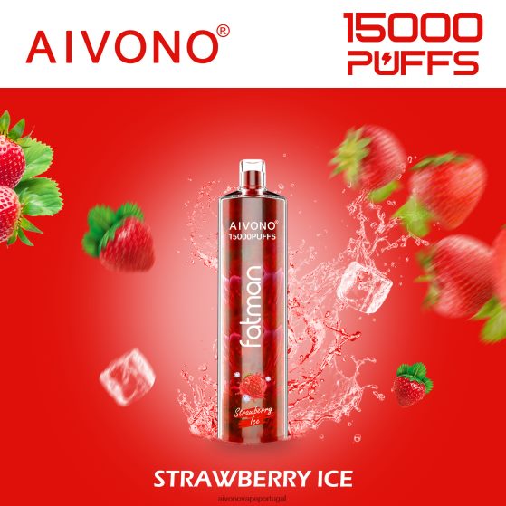 gelo de morango Aivono FATMAN 15.000 280DJX11 | Aivono Vape Portugal