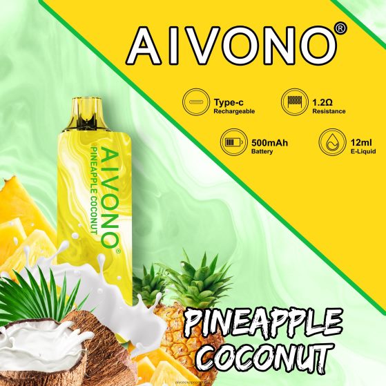 coco abacaxi Aivono AIM GUN 7.000 280DJX106 | Aivono Vape Portugal