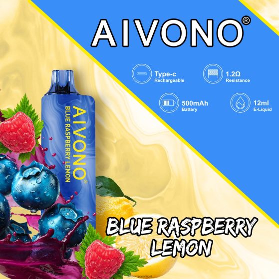 mirtilo framboesa limão Aivono AIM GUN 7.000 280DJX109 | Aivono Vape Review
