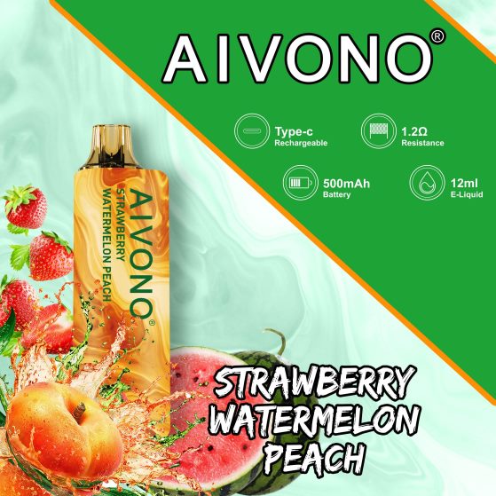morango melancia pêssego Aivono AIM GUN 7.000 280DJX108 | Aivono Vape