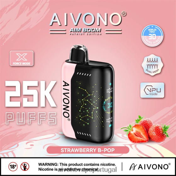 b-pop de morango Aivono AIM BOOM 25.000 280DJX352 | Aivono Portugal