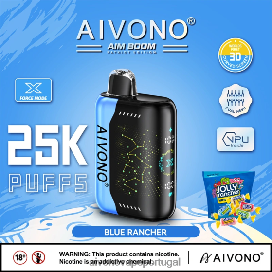 fazendeiro azul Aivono AIM BOOM 25.000 280DJX344 | Aivono Vape Review