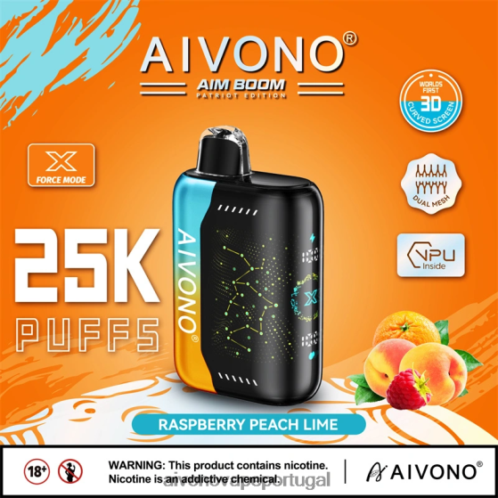 framboesa pêssego limão Aivono AIM BOOM 25.000 280DJX350 | Aivono Lisbon
