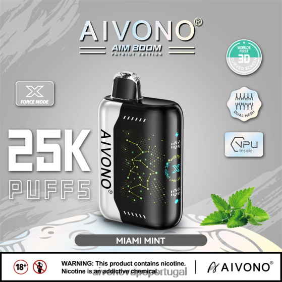 hortelã de miami Aivono AIM BOOM 25.000 280DJX349 | Aivono Vape Review