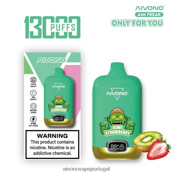 kiwi morango Aivono AIM FREAK 13.000 280DJX246 | Aivono Vape Portugal