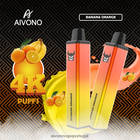banana laranja Aivono AIM FREAK 4000 280DJX258 | Aivono Vape