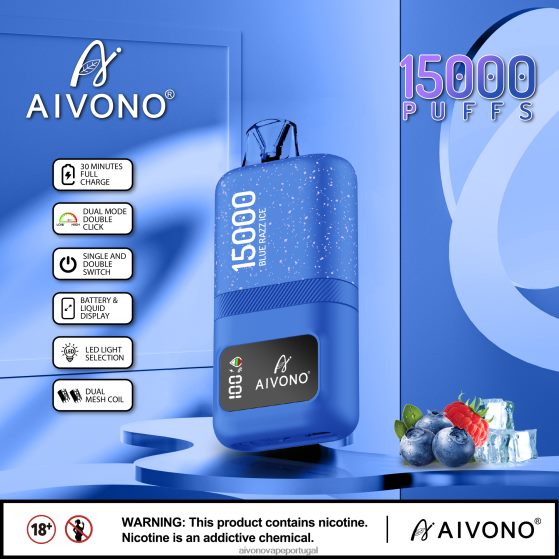 gelo azul Aivono AIM magic 15.000 280DJX64 | Aivono Vape Review