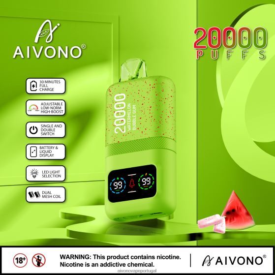 chiclete de melancia Aivono AIM magic 20.000 280DJX82 | Aivono Portugal