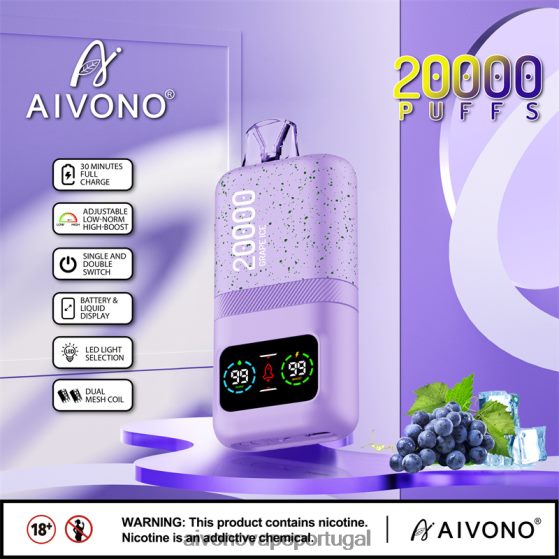 gelo de uva Aivono AIM magic 20.000 280DJX86 | Aivono Vape Portugal