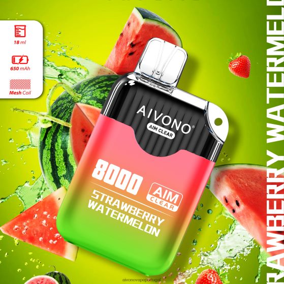 melancia morango Aivono AIM CLEAR 8.000 280DJX208 | Aivono Vape