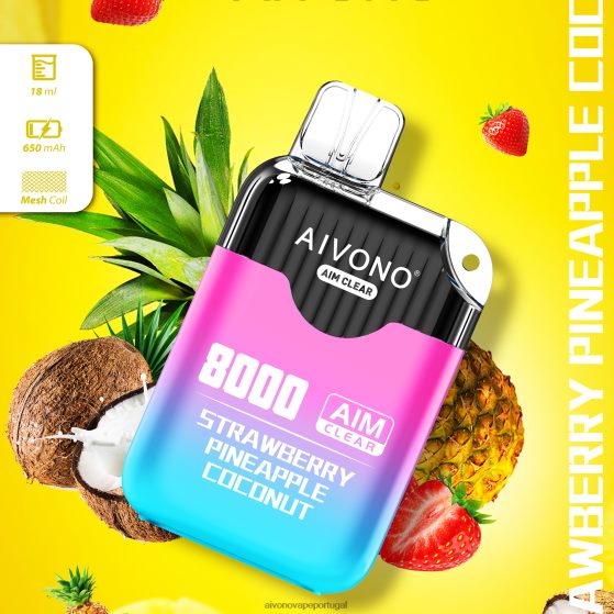 morango abacaxi coco Aivono AIM CLEAR 8.000 280DJX207 | Aivono Portugal