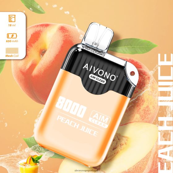 suco de pêssego Aivono AIM CLEAR 8.000 280DJX203 | Aivono Vape